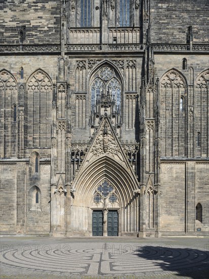 Magdeburg Cathedral with entrance portal