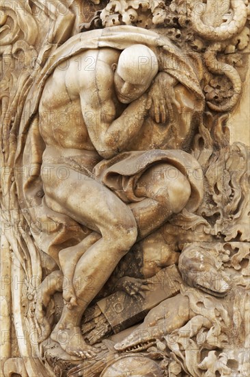 Mythological figure on the portal