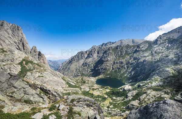 Mountain lake Lac de Melo
