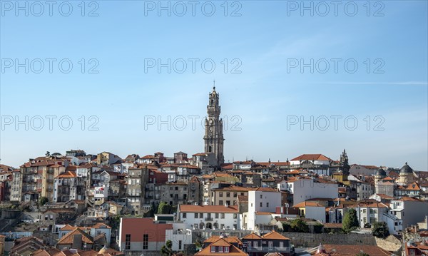 View of the old town with church tower of the church Igreja dos Clerigos