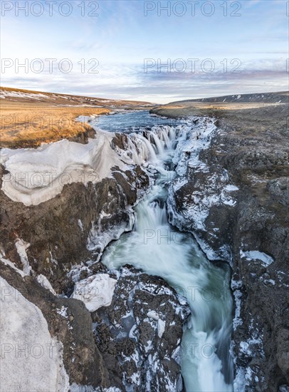 Kolugljufur Waterfall