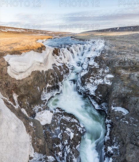 Kolugljufur Waterfall