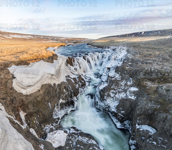 Kolugljufur Waterfall