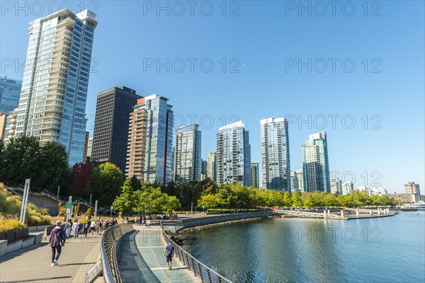 High-rise buildings on the promenade at the marina