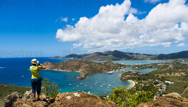 View from Shirley Heights to English Harbour and Windward Bay