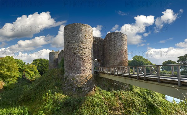 The medieval Llantilio Castle