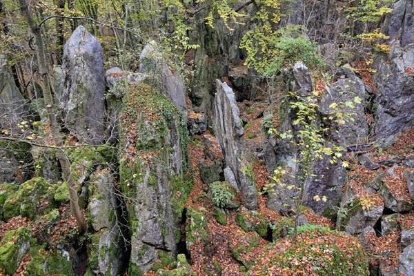 View over the rugged rocky landscape