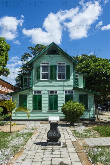 Dutch colonial wooden building