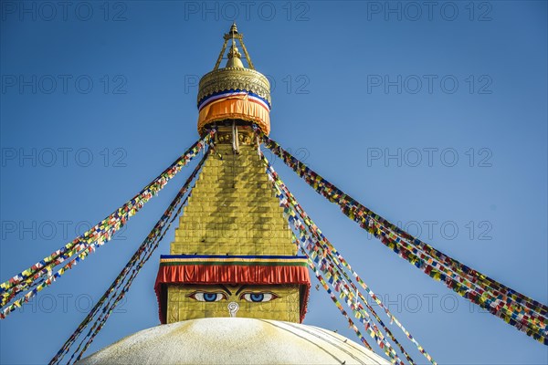 Buddha's Eyes on Boudhanath Stupa