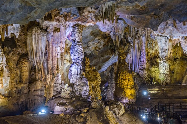 Illuminated cave