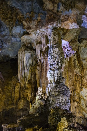 Illuminated cave