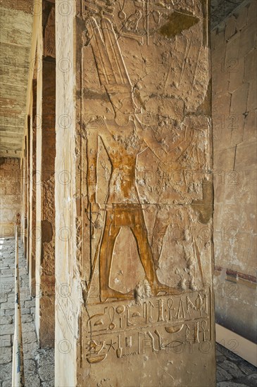 Column with bas-relief