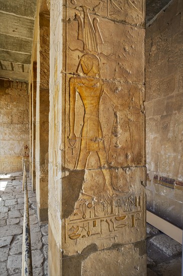 Column with bas-relief