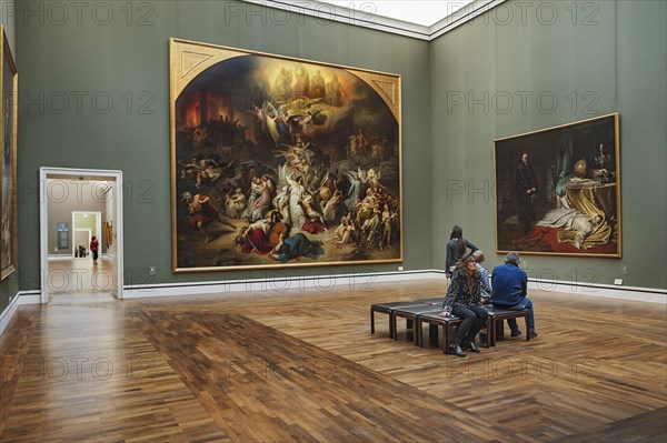 Exhibition Room with Paintings