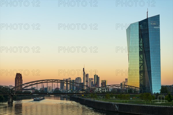 European Central Bank at sunrise