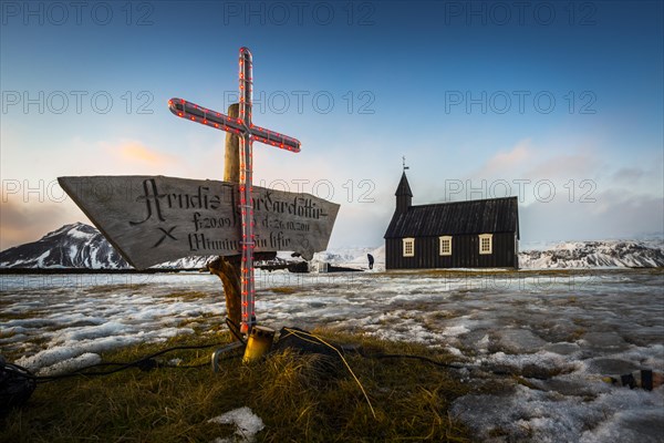 Black wooden church Buoakirkja