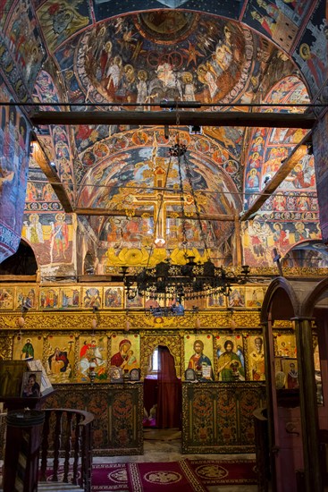 Vault with colourful frescoes