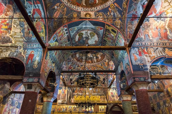 Vault with colourful frescoes