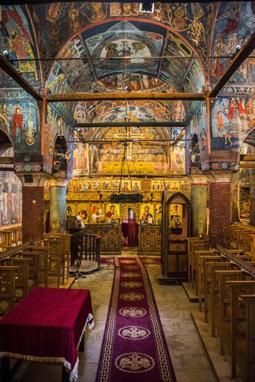 Vault with colourful frescoes
