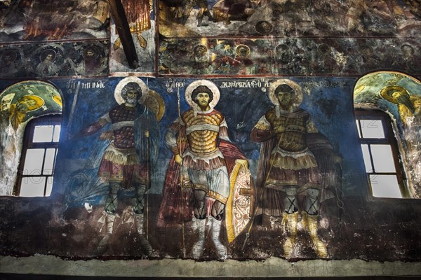 Old fresco in the church Kisha e Shen Kollit