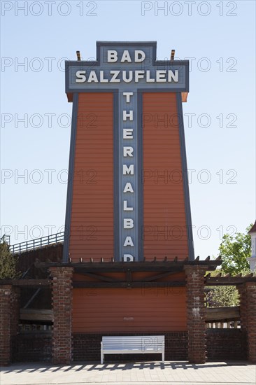 Lettering on graduation tower