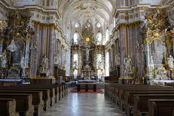 Interior with the altar area