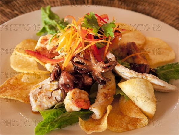 Grilled seafood