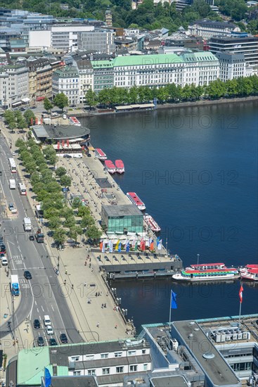 Jungfernstieg on the Inner Alster Lake