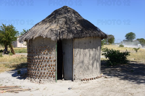 Simple thatched hut