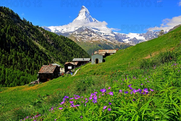 Hamlet Findeln with Matterhorn 4478m