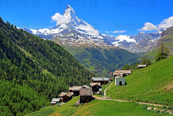 Hamlet Findeln with Matterhorn 4478m