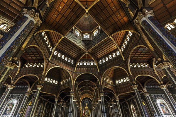 Interior view cathedral in Cartago