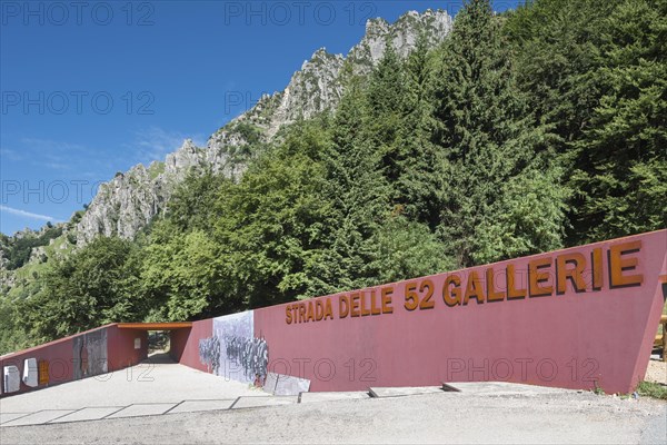 New entrance portal to the military gallery through 52 tunnels on Monte Pasubio