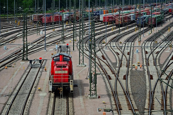 Red locomotive