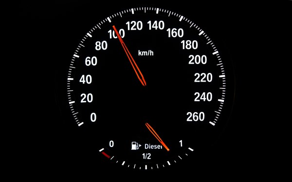 Speedometer with fuel gauge for diesel