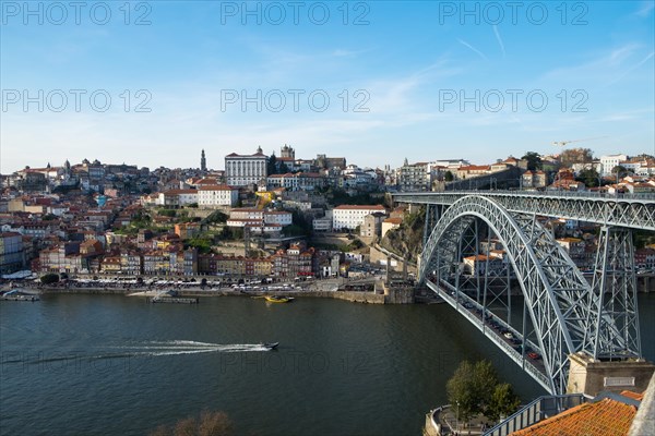 Overlooking Ponte Dom Luis I and historic centre of Ribeira