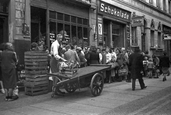 People waiting for new goods