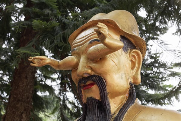 Head with two arms instead of eyes
