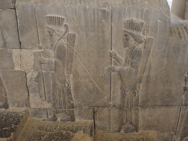 Antique relief of the Achaemenids