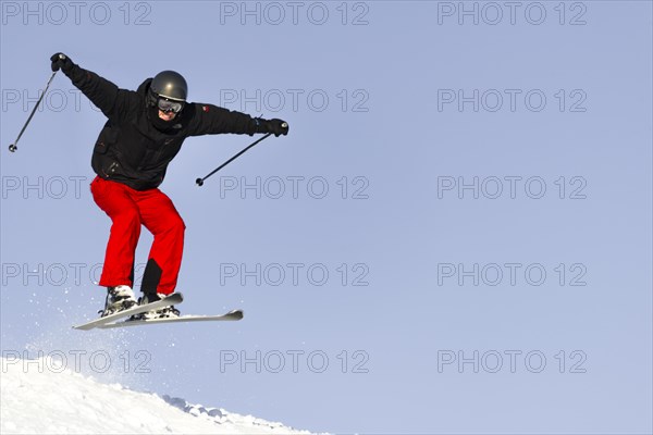 Skier jumping
