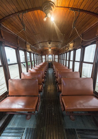 Interior view of tram