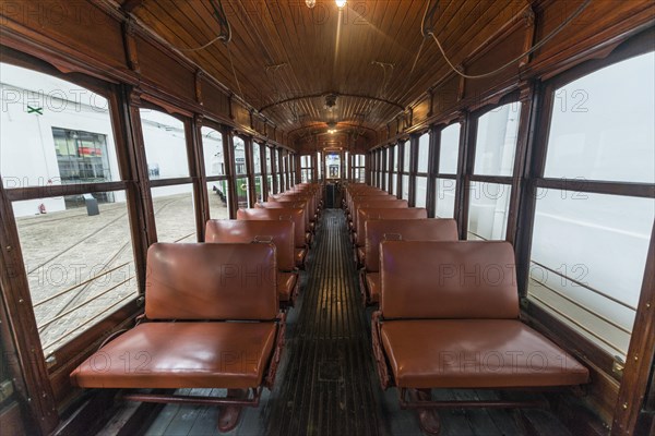 Interior view of tram