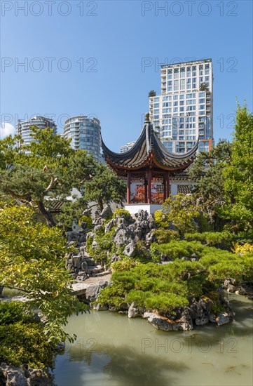 Traditional Chinese Pagoda in Dr. Sun Yat-Sen Classical Chinese Garden