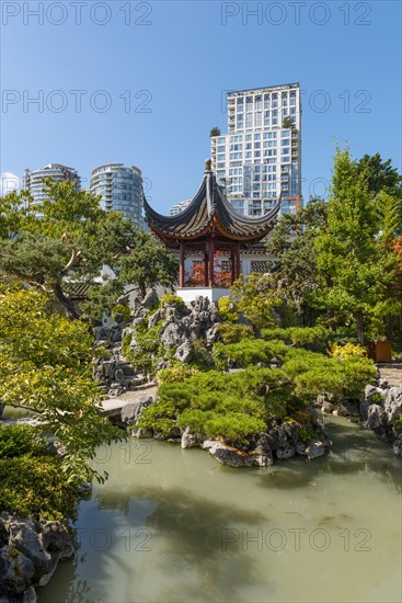 Traditional Chinese Pagoda in Dr. Sun Yat-Sen Classical Chinese Garden