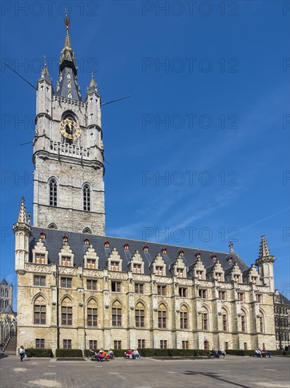Belfry with cloth hall at Sint-Baafsplein