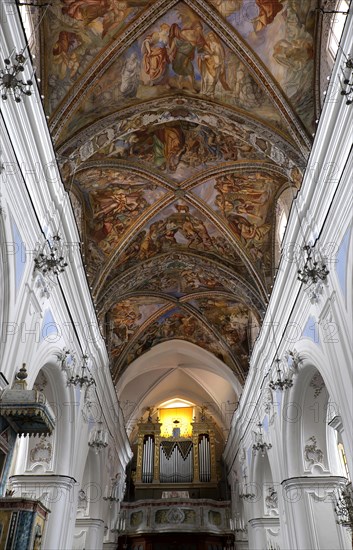 Ceiling vault with organ loft
