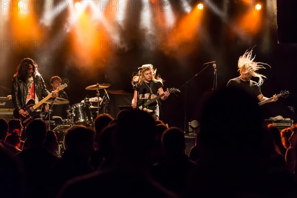 The Canadian rock band Die Mannequin live in the Schuur Lucerne