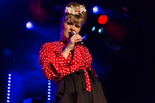 The Swiss singer and songwriter and winner of the Swiss singing casting show The Voice of Switzerland 2013 Nicole Bernegger live in the Schuur Lucerne