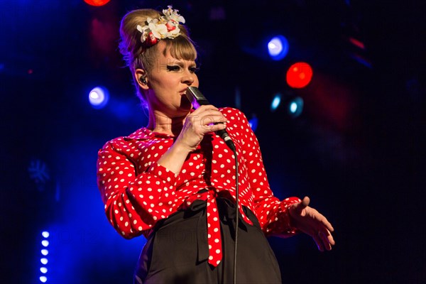 The Swiss singer and songwriter and winner of the Swiss singing casting show The Voice of Switzerland 2013 Nicole Bernegger live in the Schuur Lucerne