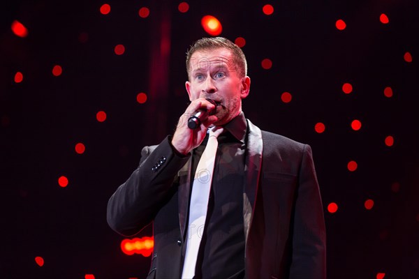 The Swiss pop singer and presenter Leonard live at the 16th Schlager Nacht in Lucerne